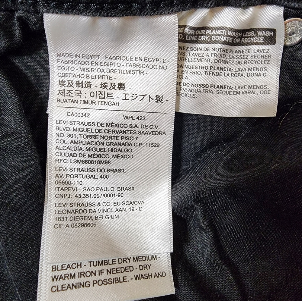 Levi's 725 Jeans Women's 16 W High Rise Bootcut Black 16W Boot Cut - Picture 8 of 9